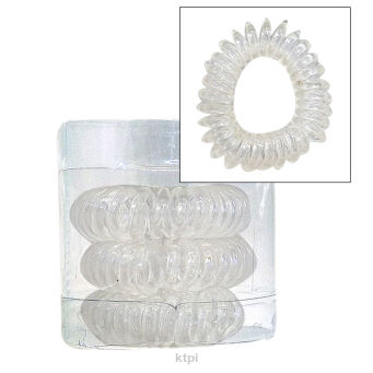 Gumki Do Włosów Bezbarwne Sprężynki 3 szt