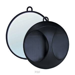 Okrągłe Lusterko Fryzjerskie Średnica 27cm Czarne