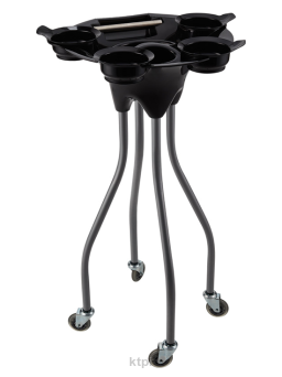 Ayala Pomocnik Wózek Fryzjerski Octopus Czarny