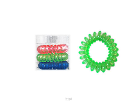 Gumki Do Włosów Sprężynki Mix Kolorów 3 sztuki