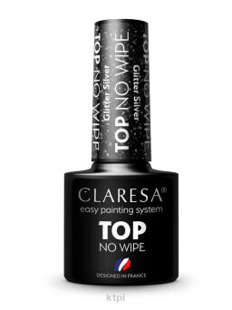 Claresa Top No Wipe Glitter Silver 5 g