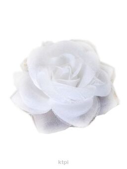 Ozdoba Do Włosów Róża Biała Duża Kokówka