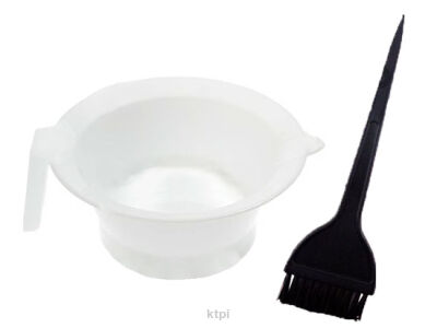 _COMAIR Miseczka Biała Do Farbowania+ Pędzelek 6cm