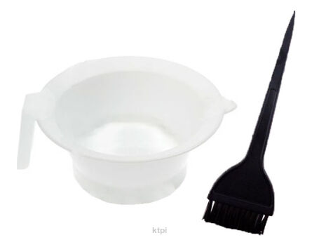 _COMAIR Miseczka Biała Do Farbowania+ Pędzelek 6cm