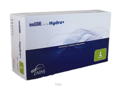 Rękawice Nitrylowe Hydra+ Bezpudrowe 100 szt L 
