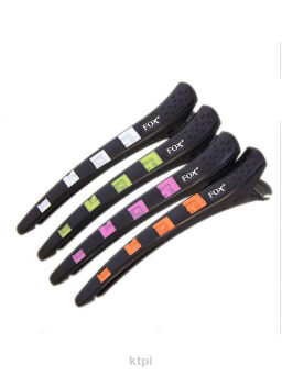 Fox Profesjonalne Klipsy Do Włosów Soft 4 szt