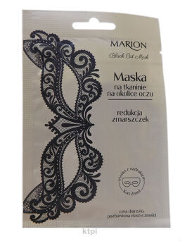 Marion Black Cat Maseczka Na Tkaninie Okolice Oczu