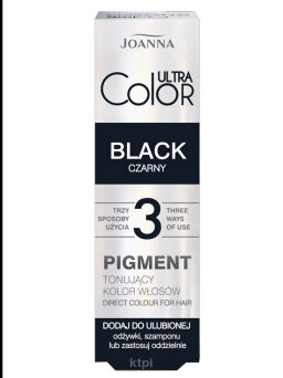 Joanna Ultra Color Pigment Tonujący Czarny 100ml