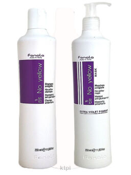 Fanola No Yellow Zestaw Szampon + Maska 2x350 ml