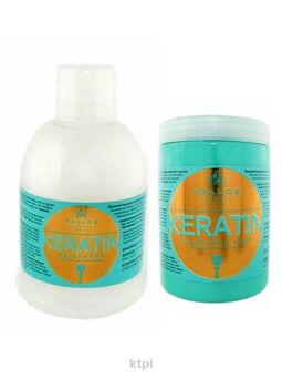 Kallos Zestaw Keratynowy Maska+Szampon 2 X 1000 ml