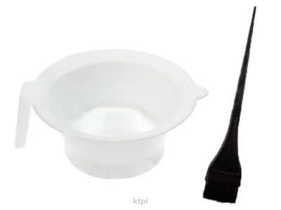 _COMAIR Miseczka Biała Do Farbowania+Pędzelek 4 cm