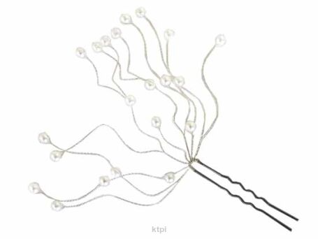 Ozdoba Do Włosów Pawi Ogon Biały Kokówka