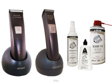 Moser Maszynka Li+Pro2+Trymer Li+Pro2 Mini+Dezynfe