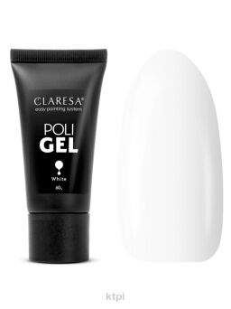 Claresa Poli Gel akrylożel acrygel White 60 g
