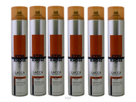 Evin Rhose Zestaw 6 Lakierów Extra Strong Hold 750 ml