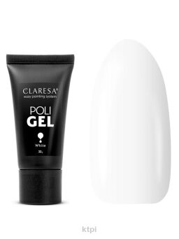 Claresa Poli Gel akrylożel acrygel White 30 g