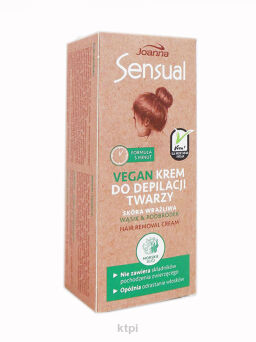 Joanna Sensual Vegan Krem Do Depilacji Twarzy 20g
