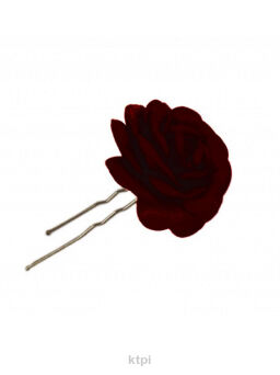 Ozdoba Do Włosów Róża Bordowa Kokówka