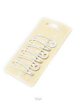 Spinka Do Włosów Pyk Biała 4 cm 6 szt.