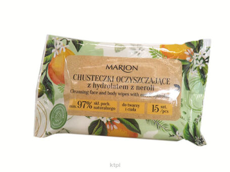 Marion Chusteczki Oczyszczające Z Neroli 15 sztuk
