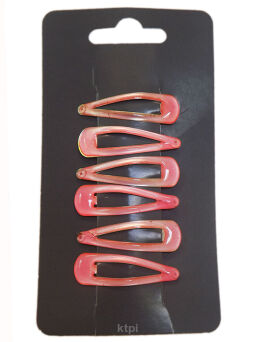 Spinka Do Włosów Pyk Różowa Zestaw 6 szt.