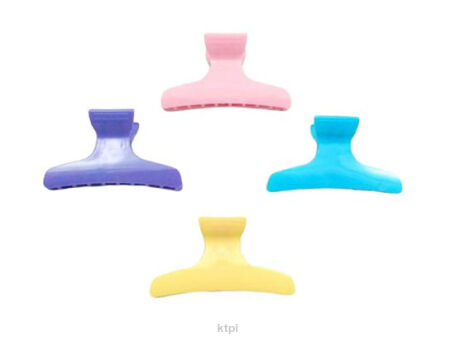 Klipsy Fryzjerskie Plastikowe Szczęki Kolor Duże