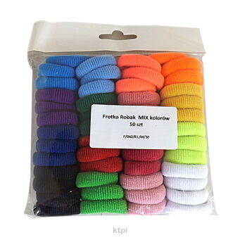 Gumka Frotka Robak Mix Kolorów 50 sztuk