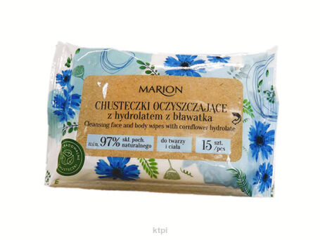 Marion Chusteczki Oczyszczające Z Bławatkiem 15szt