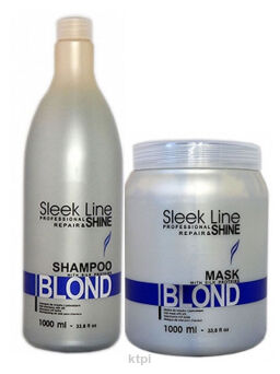 Stapiz Sleek Line Blond zestaw szampon maska 1000